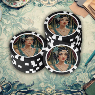 Großer Gatsby Glamour Pokerchips