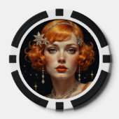 Großer Gatsby Glamour Pokerchips (Vorderseite)