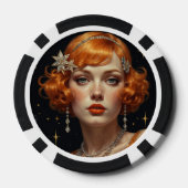 Großer Gatsby Glamour Pokerchips (Rückseite)