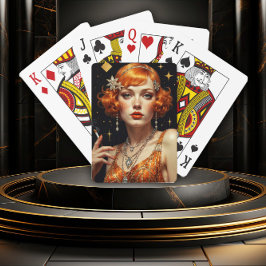 Großer Gatsby Glamour Spielkarten