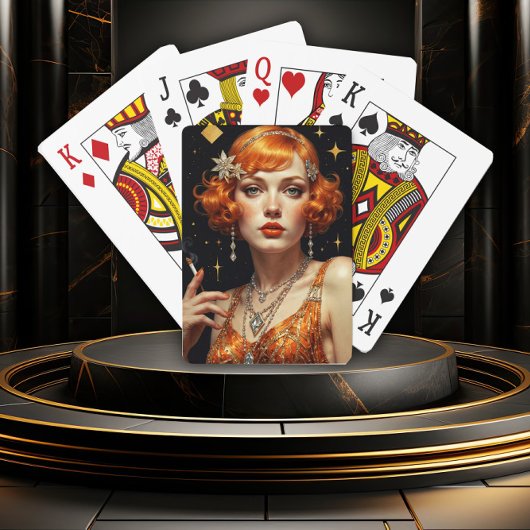 Großer Gatsby Glamour Spielkarten