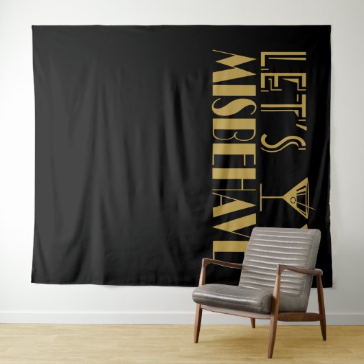 Großer Gatsby ließ uns uns schlecht benehmen Wandteppich (Beispiel (Horizontal))