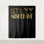 Großer Gatsby ließ uns uns schlecht benehmen Wandteppich (Vorderseite)