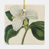 Großer geblühter Trillium Keramikornament (Rückseite)