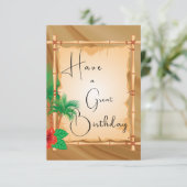 Großer Geburtstag Karte (Stehend Vorderseite)