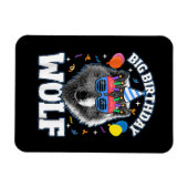 Großer Geburtstags-Wolf für Wölfe Magnet (Horizontal)