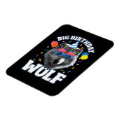 Großer Geburtstags-Wolf für Wölfe Magnet (Linke Seite)