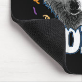 Großer Geburtstags-Wolf für Wölfe Mousepad (Ecke)