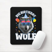Großer Geburtstags-Wolf für Wölfe Mousepad (Mit Mouse)