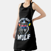 Großer Geburtstags-Wolf für Wölfe Schürze (InSitu)
