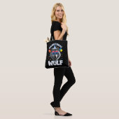 Großer Geburtstags-Wolf für Wölfe Tasche (Am Model)
