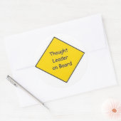 Großer gedachte Führer an Bord (3 Zoll) Runder Aufkleber (Umschlag)