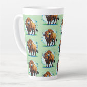 großer gehörnter Bison Milchtasse (Linke Ecke)