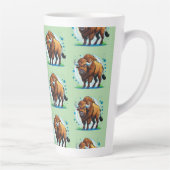 großer gehörnter Bison Milchtasse (Rechts)