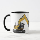 Großer gelber Bagger Tasse (Links)