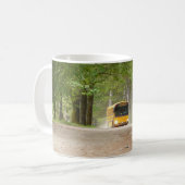 Großer gelber Schulbus Kaffeetasse (Vorderseite Links)