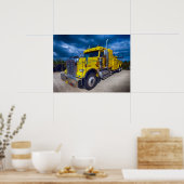 Großer Gelbschlepper Poster (Küche)