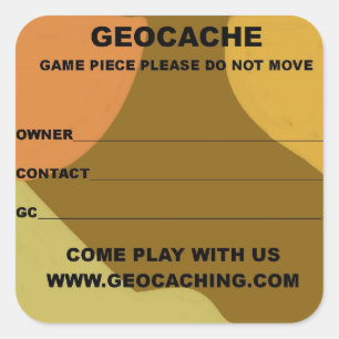 Großer geocache Aufkleber