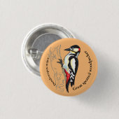 großer gepunkteter Specker Button (Vorne & Hinten)