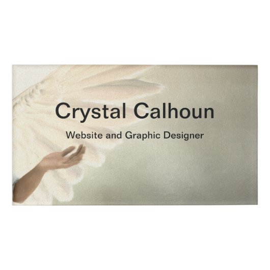 Großer Geschäfts-Magnet-Namensschild - Namenschild (Vorderseite)