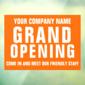 Großer Geschäftshinweis Fensteraufkleber (Blatt 3)