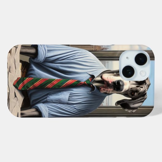 Großer Geschäftsmann in einem Büro Case-Mate iPhone Hülle (Rückseite (Horizontal))