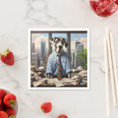 Großer Geschäftsmann in einem Büro Serviette (Beispiel)