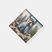 Großer Geschäftsmann in einem Büro Serviette (Ecke)