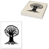 Großer, geschnitzter Baum handgeschnitzter Linocut Gummistempel (Stempel)