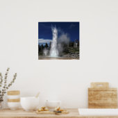 Großer Geyser und Schlot-Geyser aus Yellowstone Poster (Küche)