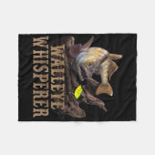 Großer Glasauge mit Angelköder zeichnet Glasaugen- Fleecedecke (Vorderseite (Horizontal))