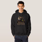 Großer Glasauge mit Angelköderzeichnung Hoodie (Vorne ganz)