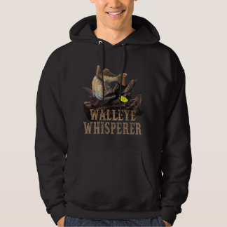 Großer Glasauge mit Angelköderzeichnung Hoodie