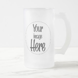 Großer GlasStein - besonders angefertigt - Mattglas Bierglas