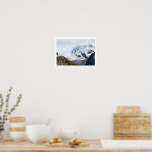 Grosser Gletscher in den Schweizer Alpen Poster (Küche)