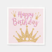 Grosser Glitzer und Sparkle Crown Serviette (Vorderseite)