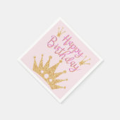 Grosser Glitzer und Sparkle Crown Serviette (Ecke)