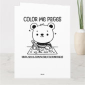 Großer glücklicher Valentinstag | Color-Me-Seite Karte (Rückseite)