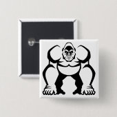 Großer Gorilla Button (Vorne & Hinten)
