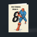 Großer Grandson 8. Geburtstag Superhero Karte<br><div class="desc">Acht ist die magische Zahl! Denn Ihr liebster Urenkel wird bald seinen achten Geburtstag feiern. Nehmen Sie an der Feier und Geschenk ihm mit dieser Karte,  sobald sein besonderer Tag endlich kommt.</div>