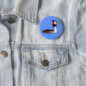 Großer Grebe mit Haube Button (Beispiel)