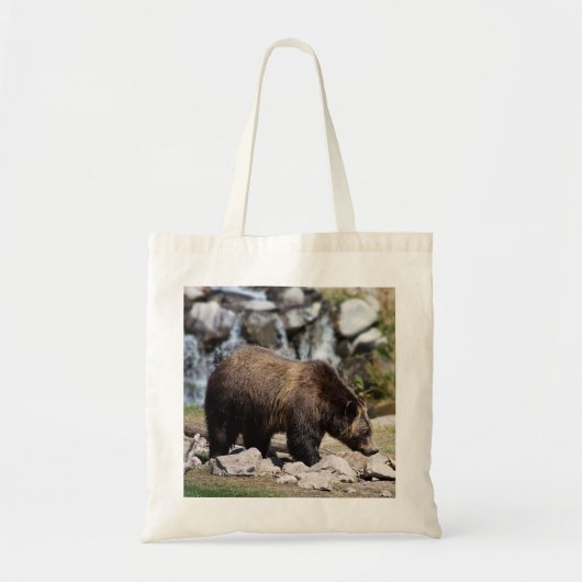 Grosser Grizzlybär im Wilden Foto Tragetasche (Vorne)