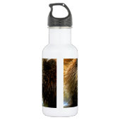 Großer Grizzlybär-Kuss Trinkflasche (Rückseite)