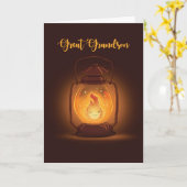Großer Groß denkt an euch im Lager Lantern Karte (Gelbe Blume)