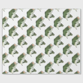 Großer großer Mund-Baß Geschenkpapier (Flach)