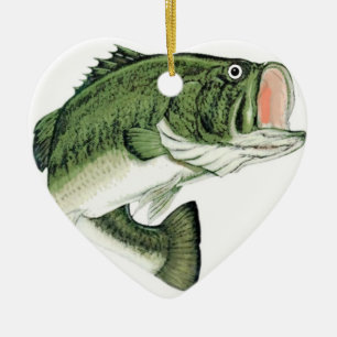 Großer großer Mund-Baß Keramik Ornament