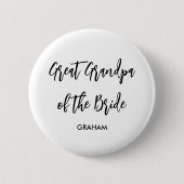 Großer Großvater des Schwarz-weißen Knopfes Button (Vorderseite)