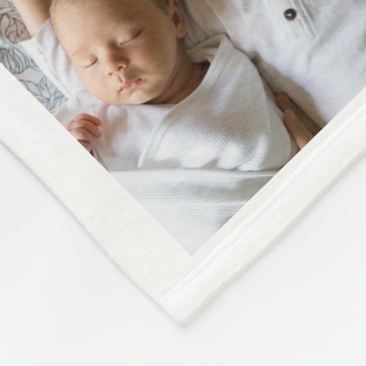 Großer Großvater Foto Fleece Blanket (Ecke)
