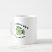 Großer Großvater sagt, dass ich ein Wächter bin Kaffeetasse (Vorderseite Links)