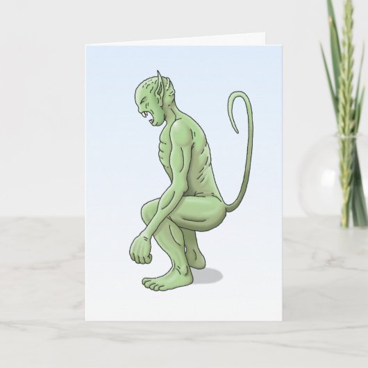 Großer grüner Kobold Karte (Vorderseite)